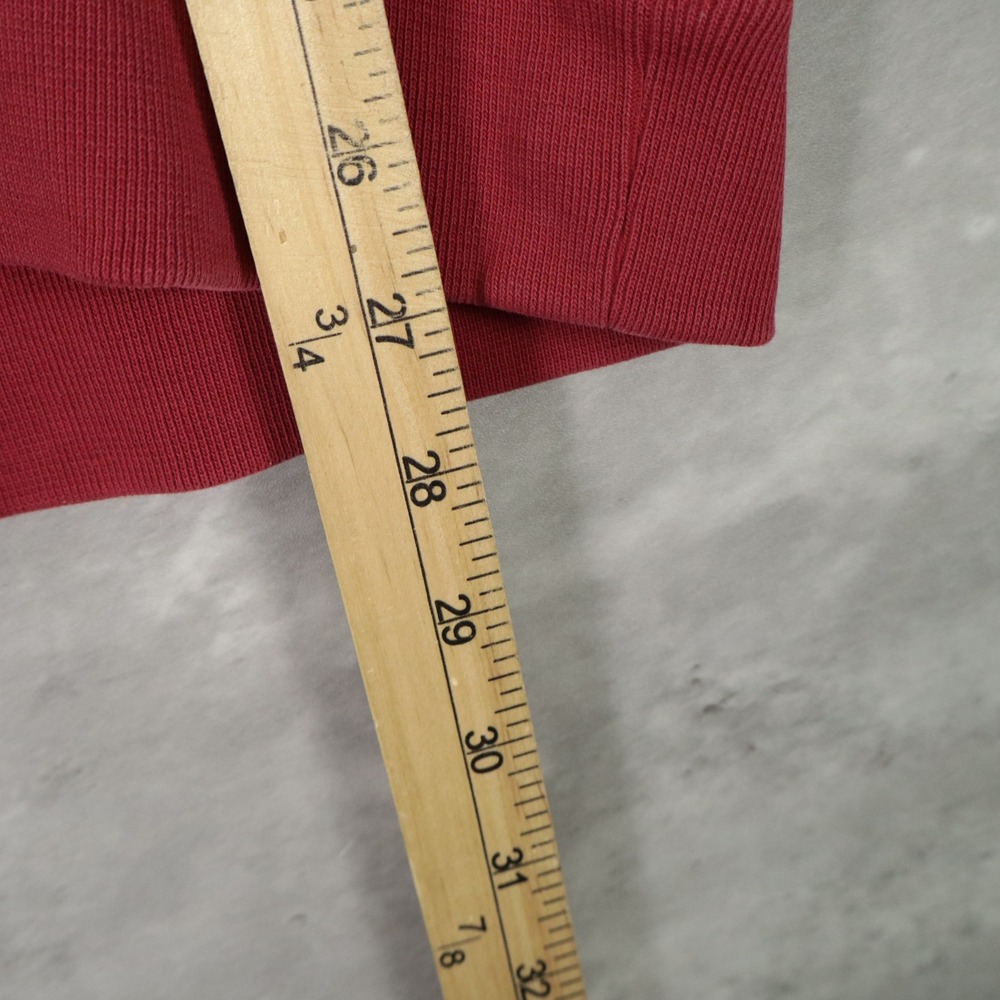 Nike Big Swoosh Hoodie Medium Red Pullover Sweatshirt Youth XL Fits M - Picture 5 of 6